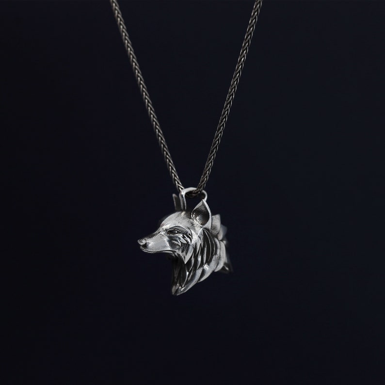 Wolf sale head necklace