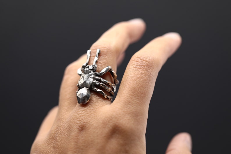 Buy Spider Gemstone Stacking Ring, With Web, Spider Wep Ring, 3 Band Spider  Ring, Gothic Ring, 925 Sterling Silver Ring, Ring for Women Online in India  - Etsy